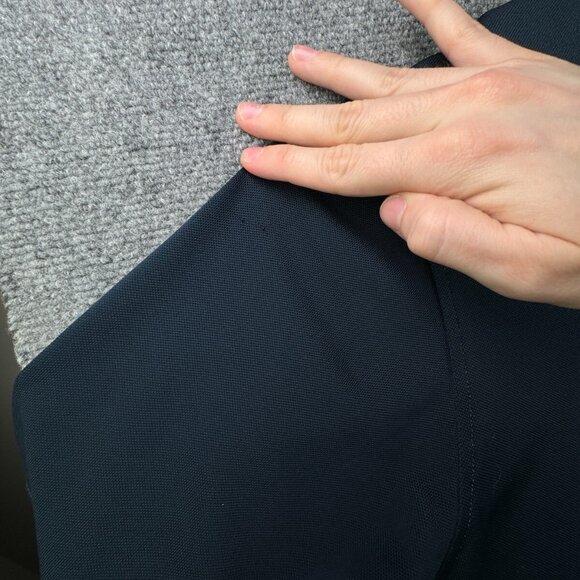 Footjoy FJ Golf Polo Shirt Men XL Athletic Fit Blue Stripe Performance Stretch - Picture 15 of 15